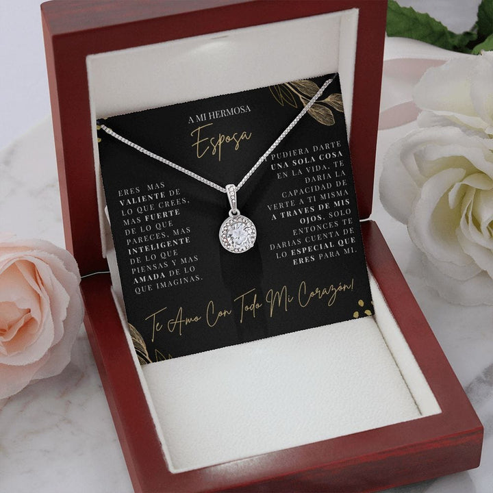 Regalo Para Esposa | Mi Vida | Collar de esperanza eterna