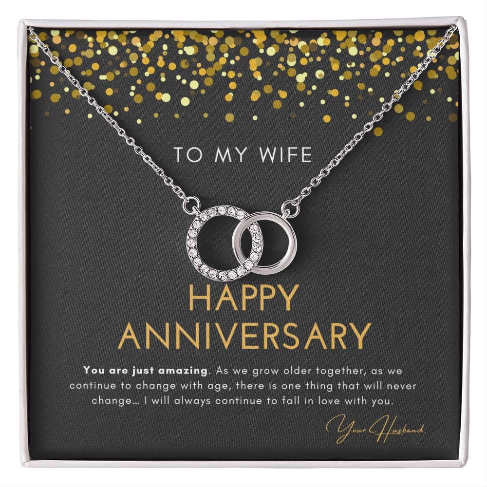 To My Wife - Happy Anniversary - You Are Just Amazing - Perfect Pair Necklace