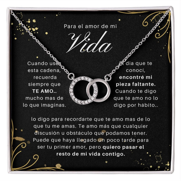 Regalo Para Novia/Esposa | Mi Vida | Collar de Pareja Perfecta