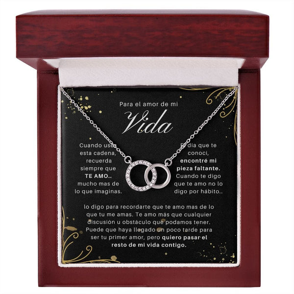 Regalo Para Novia/Esposa | Mi Vida | Collar de Pareja Perfecta