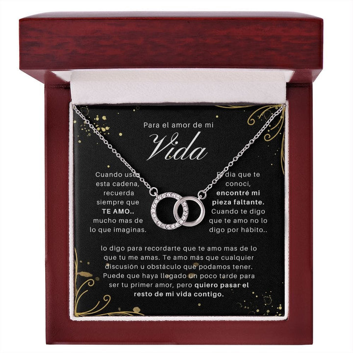 Regalo Para Novia/Esposa | Mi Vida | Collar de Pareja Perfecta