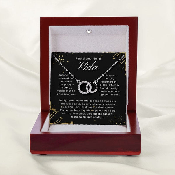 Regalo Para Novia/Esposa | Mi Vida | Collar de Pareja Perfecta