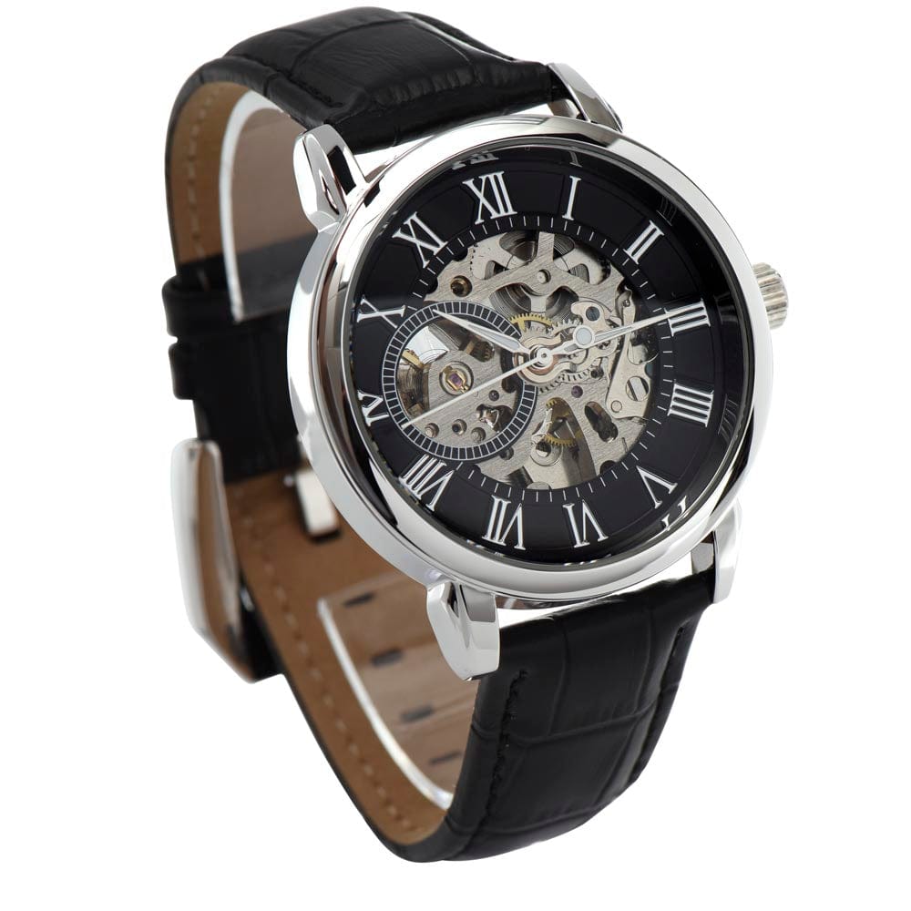 To My Future Husband - I Will Choose You Over And Over - Men's Openwork Watch