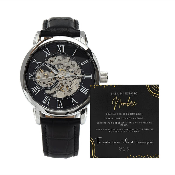 Regalo Para Esposo (Personalizado) | Tu Compañero Eterno | Reloj Calado