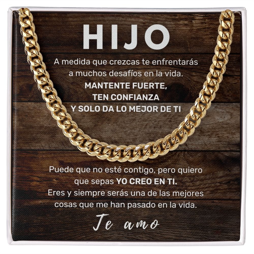 Regalo para Hijo | Mi Orgullo | Cadena de Eslabones Cubanos