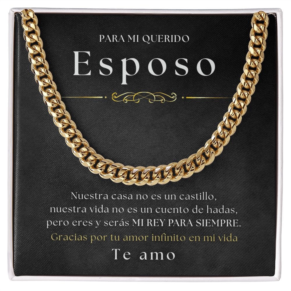 Regalo Para Esposo | Para El Amor De Mi Vida | Cadena de eslabones cubanos