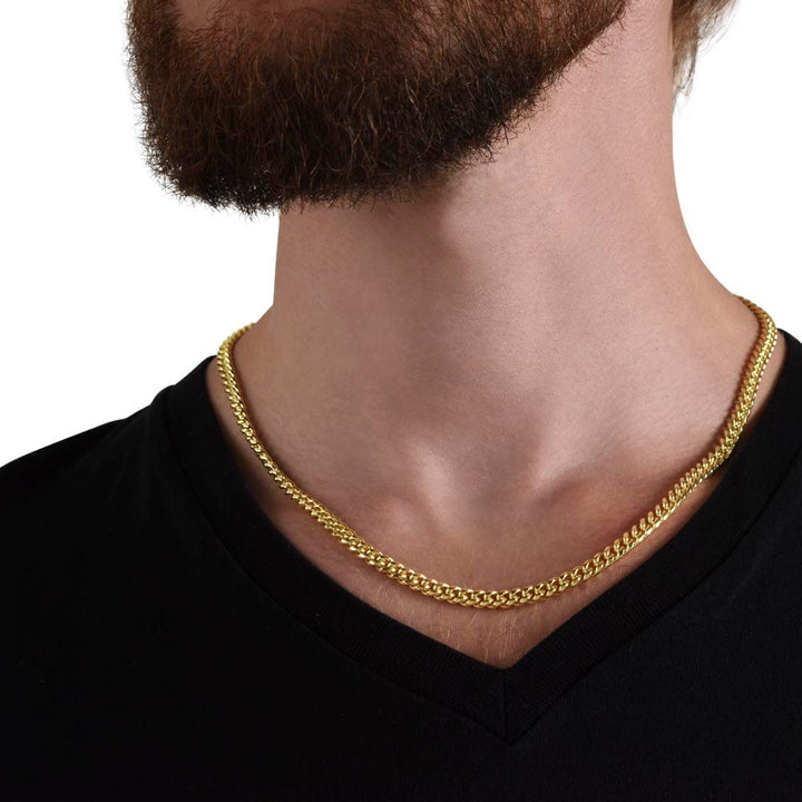 Regalo Para Novio/Esposo | Para El Amor De Mi Vida | Cadena de eslabones cubanos