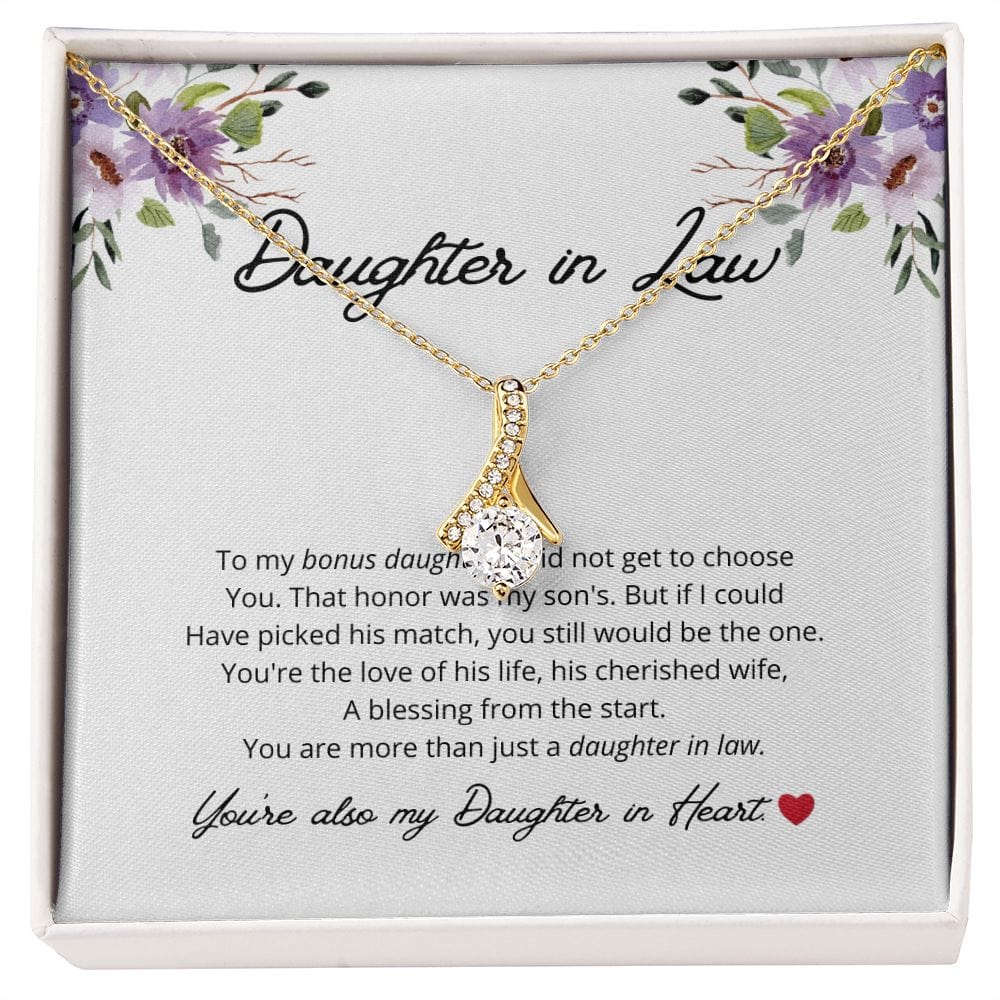 Daughter In Law - To My Bonus Daughter - Alluring Beauty Necklace