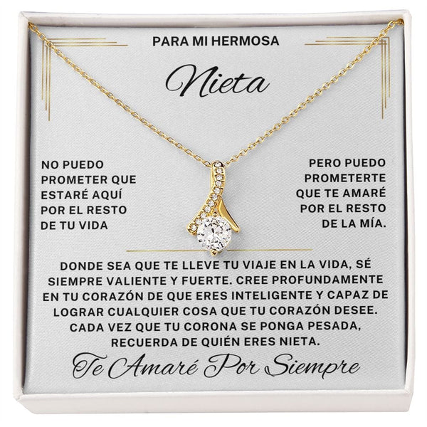 Regalo Para Nieta | Eres increíble y capaz | Collar Alluring Beauty (Personalizable)
