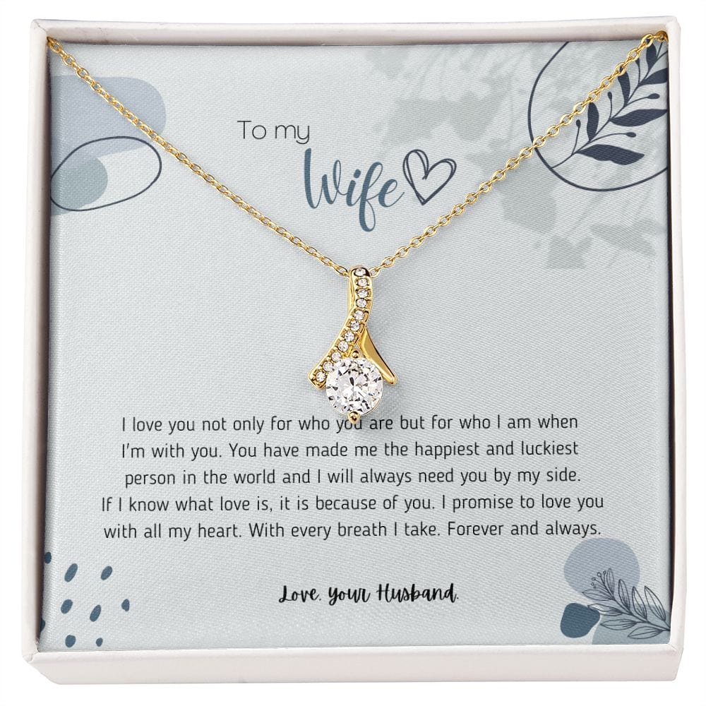 To My Wife - I Love You Not Only For Who You Are - Alluring Beauty Necklace