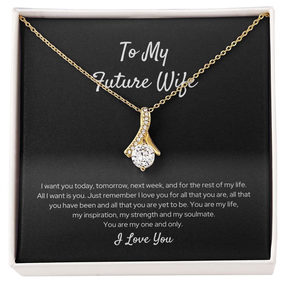 To My Future Wife - I Want You Today - Alluring Beauty Necklace