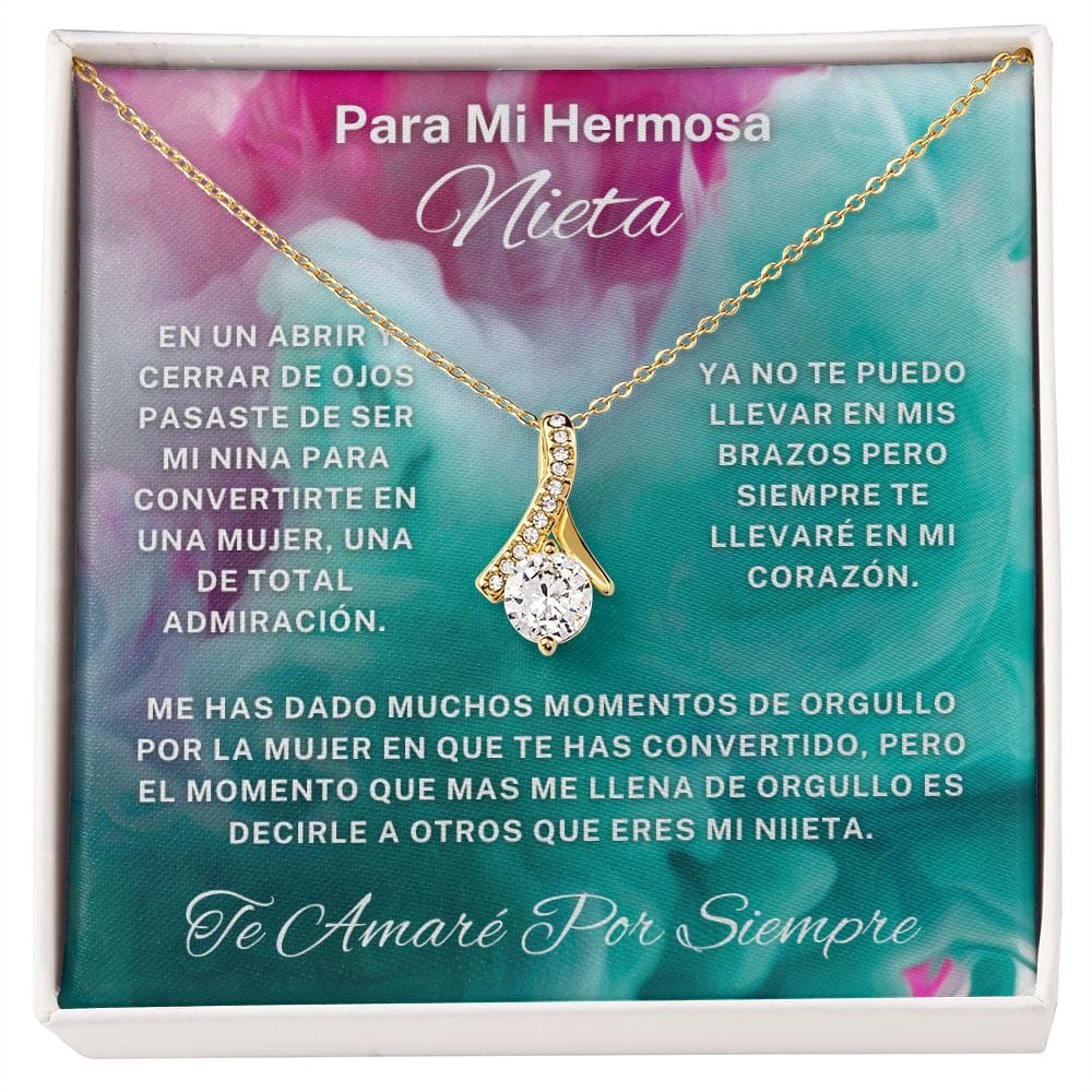 Regalo Para  Nieta | Un amor eterno | Collar Belleza Cautivadora