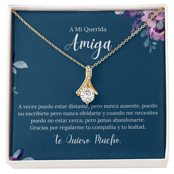 Regalo Para Amiga | Lealtad y Amor Inquebrantables | Collar Belleza Cautivadora