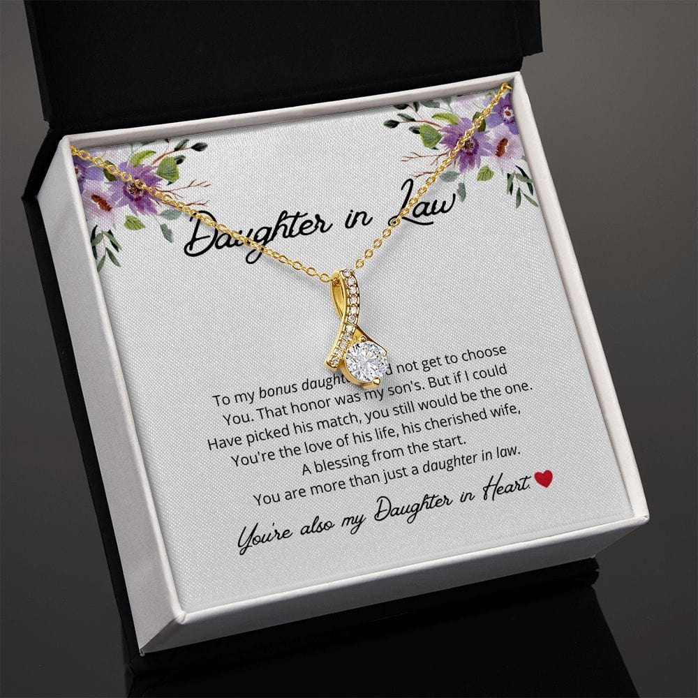 Daughter In Law - To My Bonus Daughter - Alluring Beauty Necklace