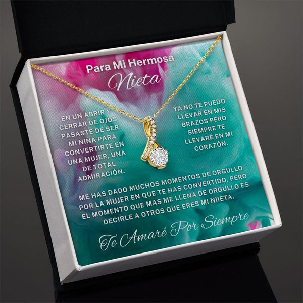 Regalo Para  Nieta | Un amor eterno | Alluring Beauty Necklace
