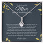 To My Beautiful Mom - On My Wedding Date - Alluring Beauty Necklace