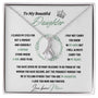 To My Beautiful Daughter - I Closed My Eye For But A Moment - Alluring Beauty Necklace