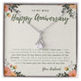 To My Wife - Happy Anniversary - I Never Believed In Magic - Alluring Beauty Necklace