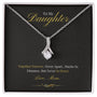 To My Daughter - Together Forever - Alluring Beauty Necklace