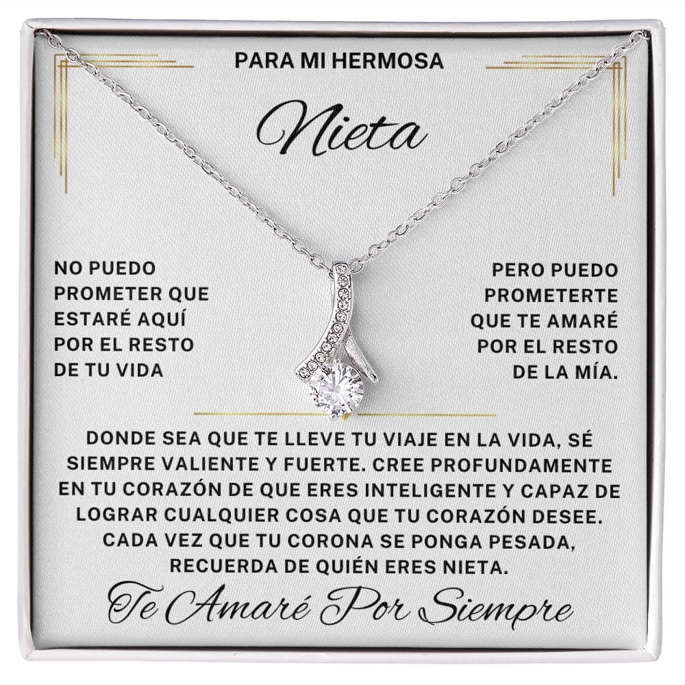 Regalo Para Nieta | Eres increíble y capaz | Collar Alluring Beauty (Personalizable)
