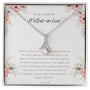 To My Wonderful Mother In Love - Thank You For Being The Loving Woman - Alluring Beauty Necklace