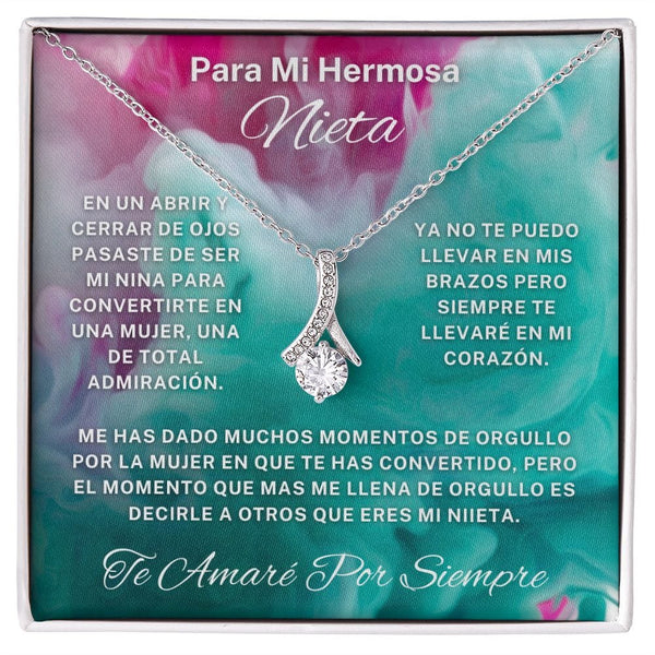 Regalo Para  Nieta | Un amor eterno | Alluring Beauty Necklace