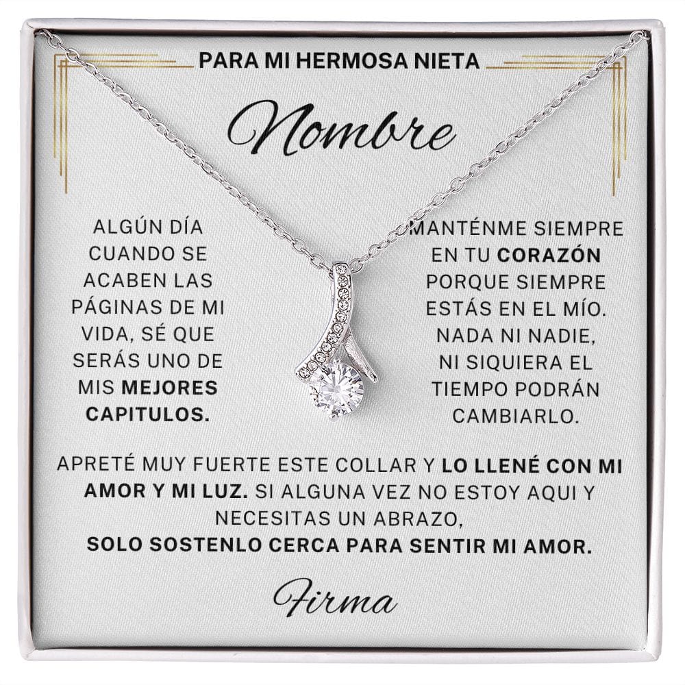 Regalo Para Nieta | Mi amor no cambia | Collar Alluring Beauty