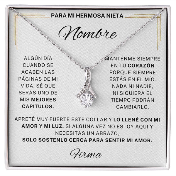Regalo Para Nieta | Mi amor no cambia | Collar Alluring Beauty