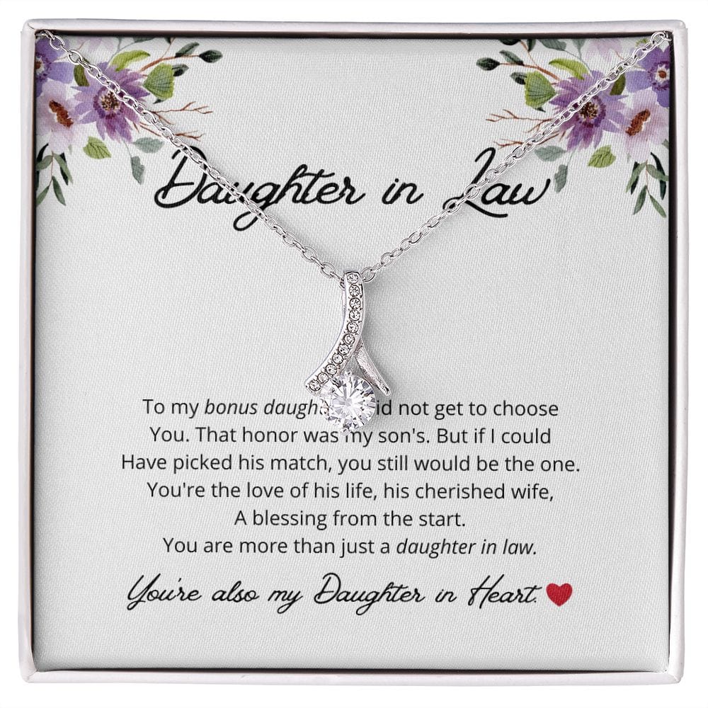Daughter In Law - To My Bonus Daughter - Alluring Beauty Necklace