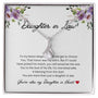 Daughter In Law - To My Bonus Daughter - Alluring Beauty Necklace