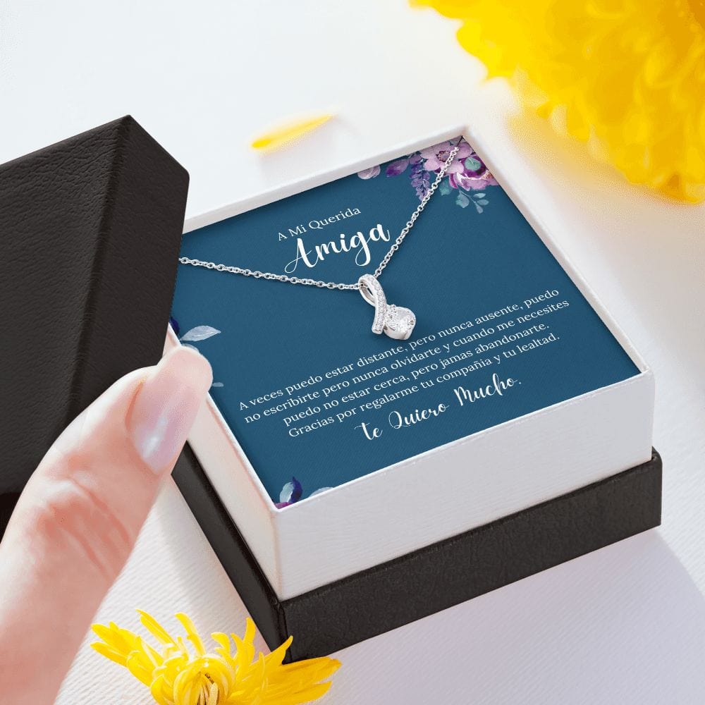 Regalo Para Amiga | Lealtad y Amor Inquebrantables | Collar Belleza Cautivadora