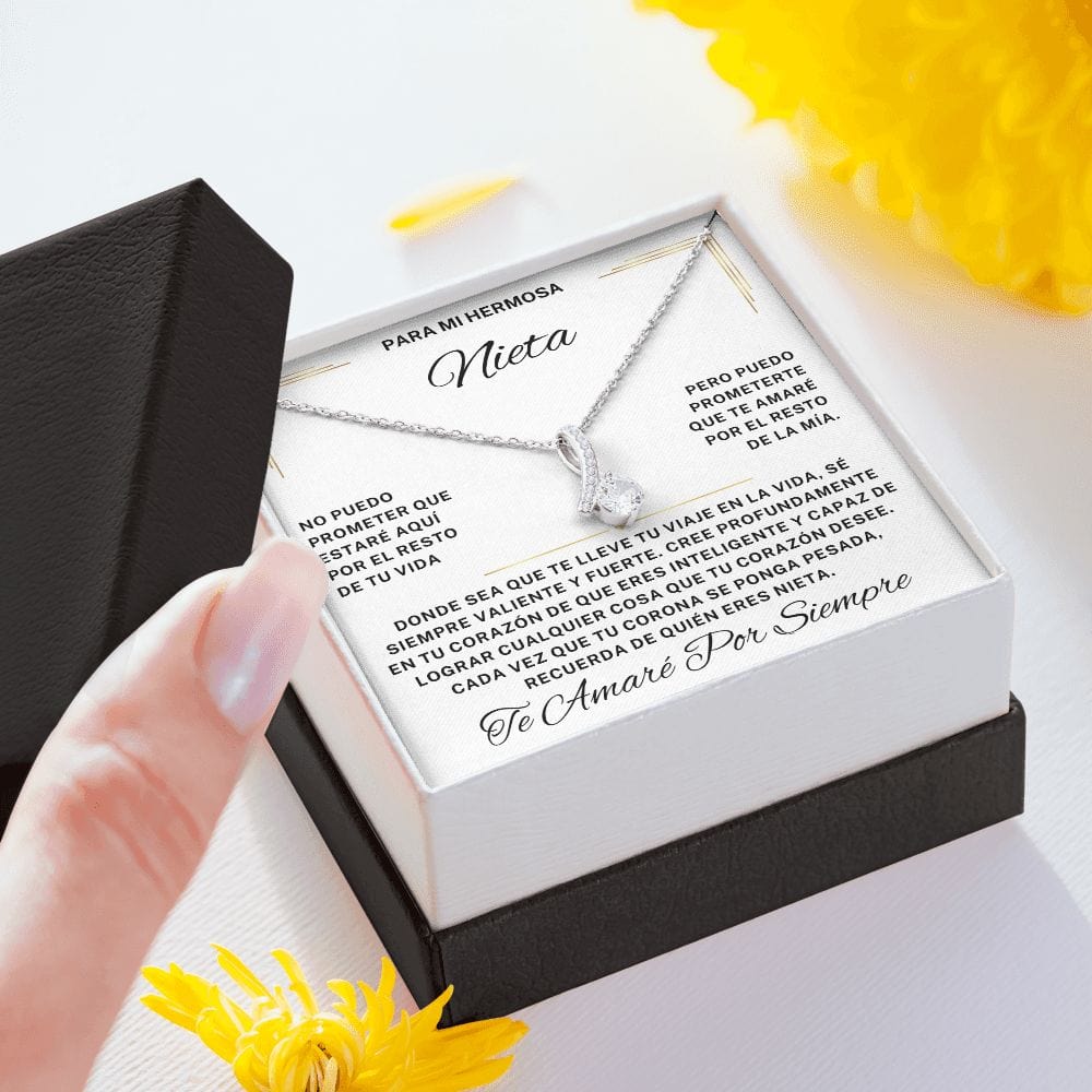 Regalo Para Nieta | Eres increíble y capaz | Collar Alluring Beauty (Personalizable)