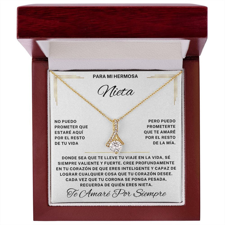 Regalo Para Nieta | Eres increíble y capaz | Collar Alluring Beauty (Personalizable)