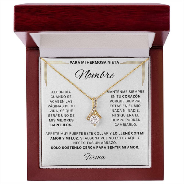 Regalo Para Nieta | Mi amor no cambia | Collar Alluring Beauty