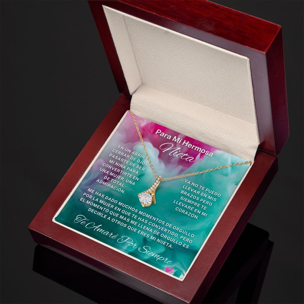 Regalo Para  Nieta | Un amor eterno | Collar Belleza Cautivadora