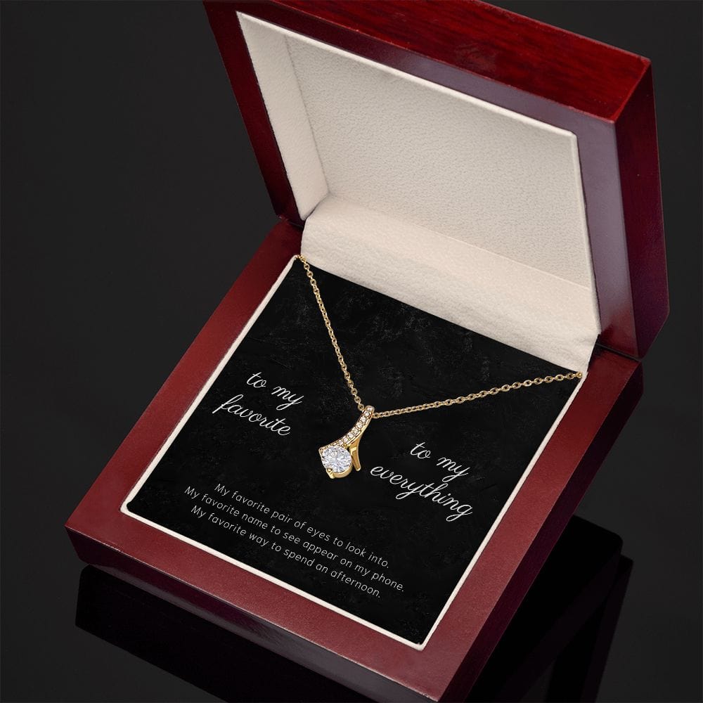 To My Favorite - My Favorite Pair Of Eyes - Alluring Beauty Necklace
