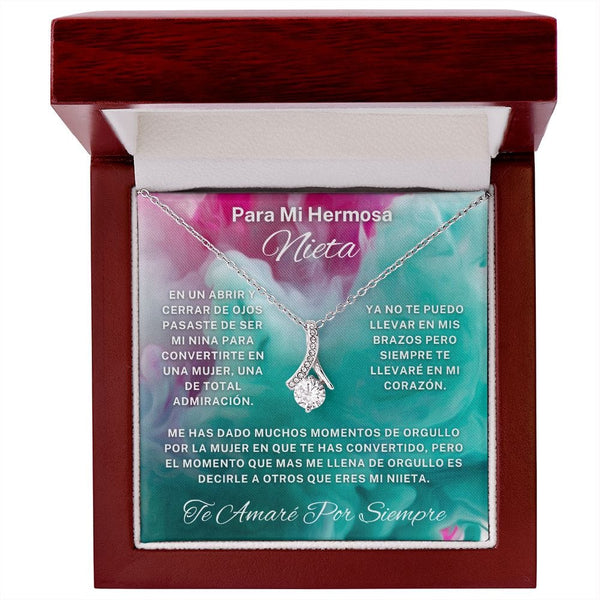 Regalo Para  Nieta | Un amor eterno | Alluring Beauty Necklace