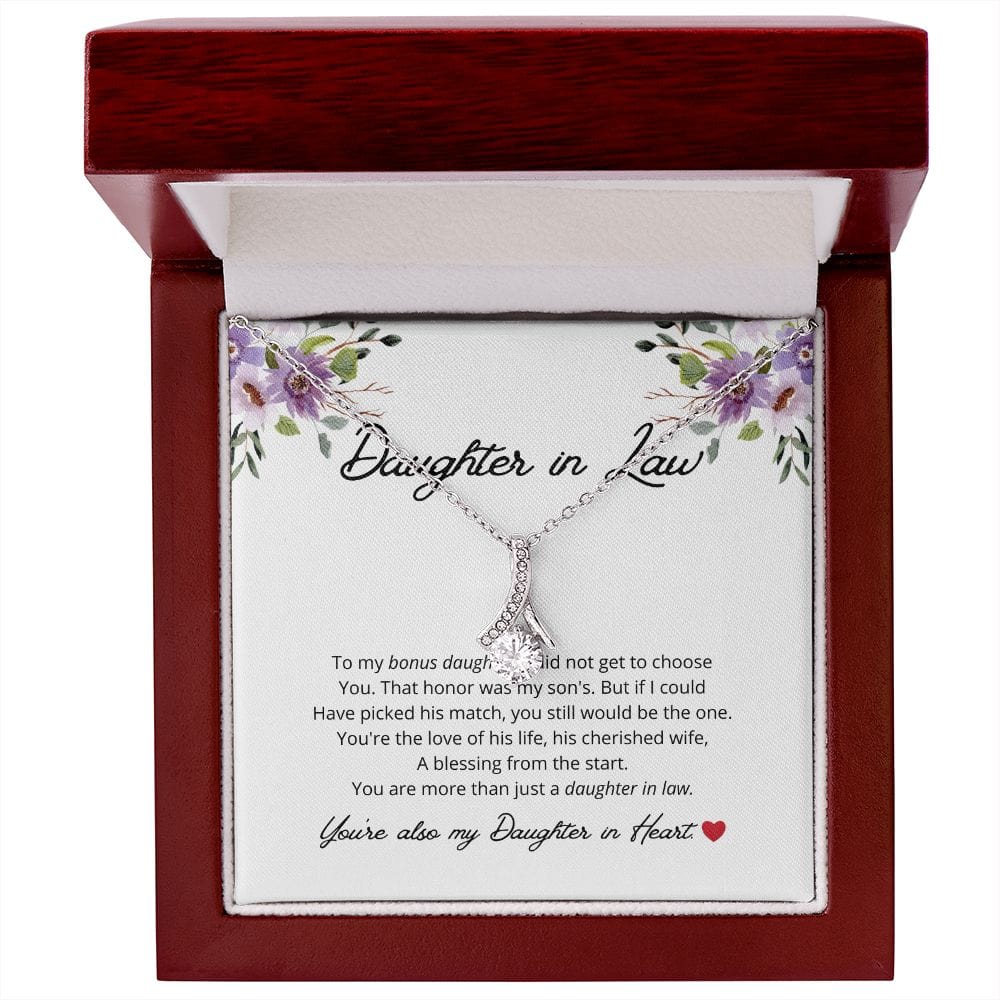 Daughter In Law - To My Bonus Daughter - Alluring Beauty Necklace