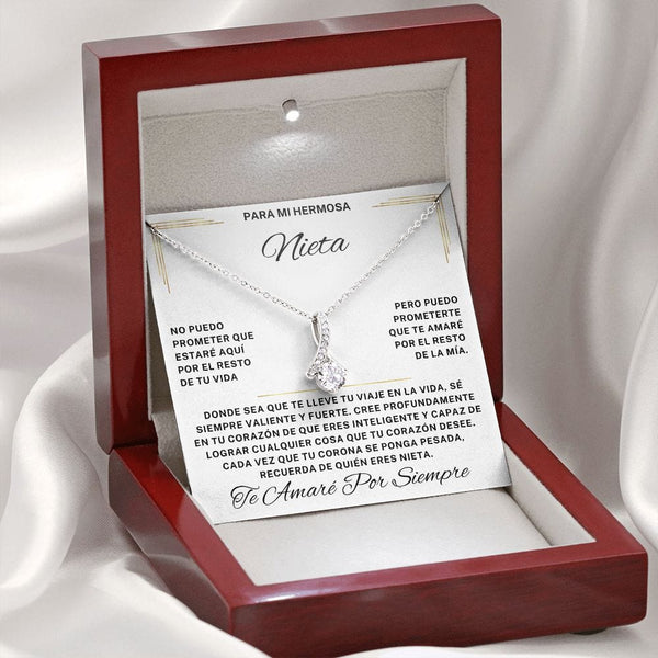 Regalo Para Nieta | Eres increíble y capaz | Collar Alluring Beauty (Personalizable)