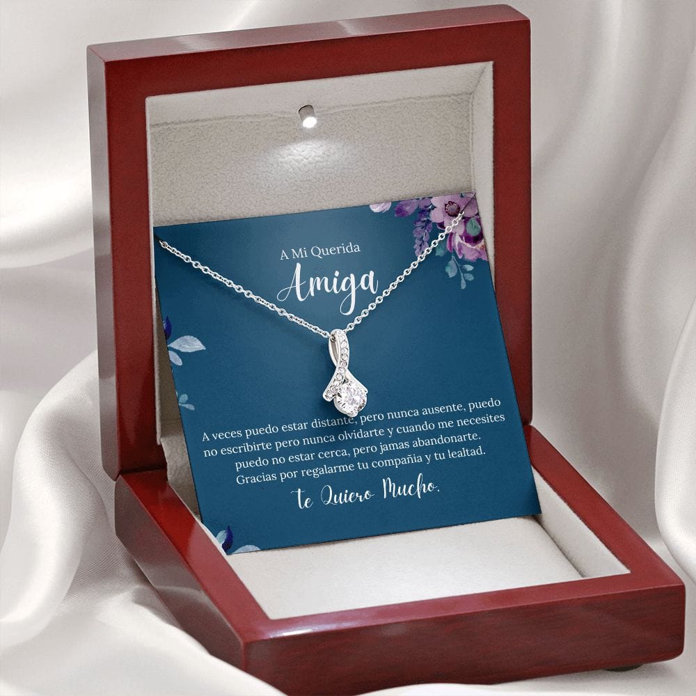 Regalo Para Amiga | Lealtad y Amor Inquebrantables | Collar Belleza Cautivadora