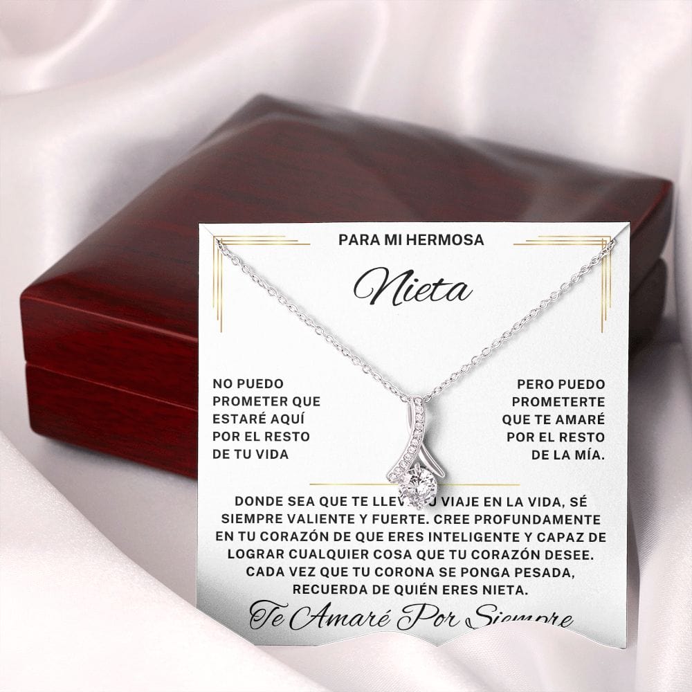 Regalo Para Nieta | Eres increíble y capaz | Collar Alluring Beauty (Personalizable)