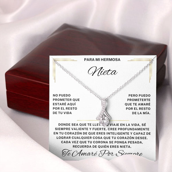 Regalo Para Nieta | Eres increíble y capaz | Collar Alluring Beauty (Personalizable)
