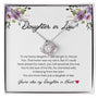 Daughter In Law - To My Bonus Daughter - Love Knot Necklace