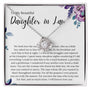 To My Beautiful Daughter In Law - We Both Love The Same Man - Love Knot Necklace