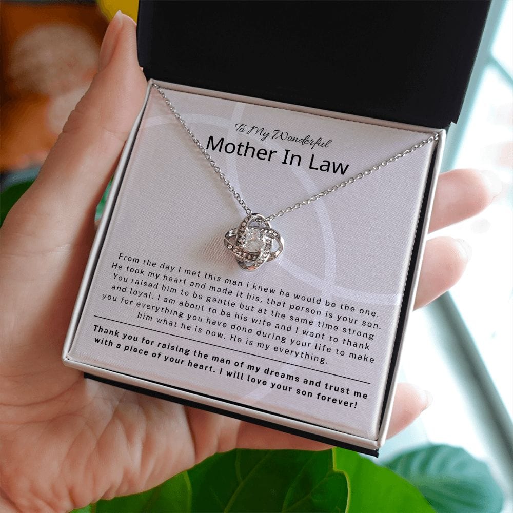 To My Wonderful Mother In Law - From The Day I Met This Man - Love Knot Necklace