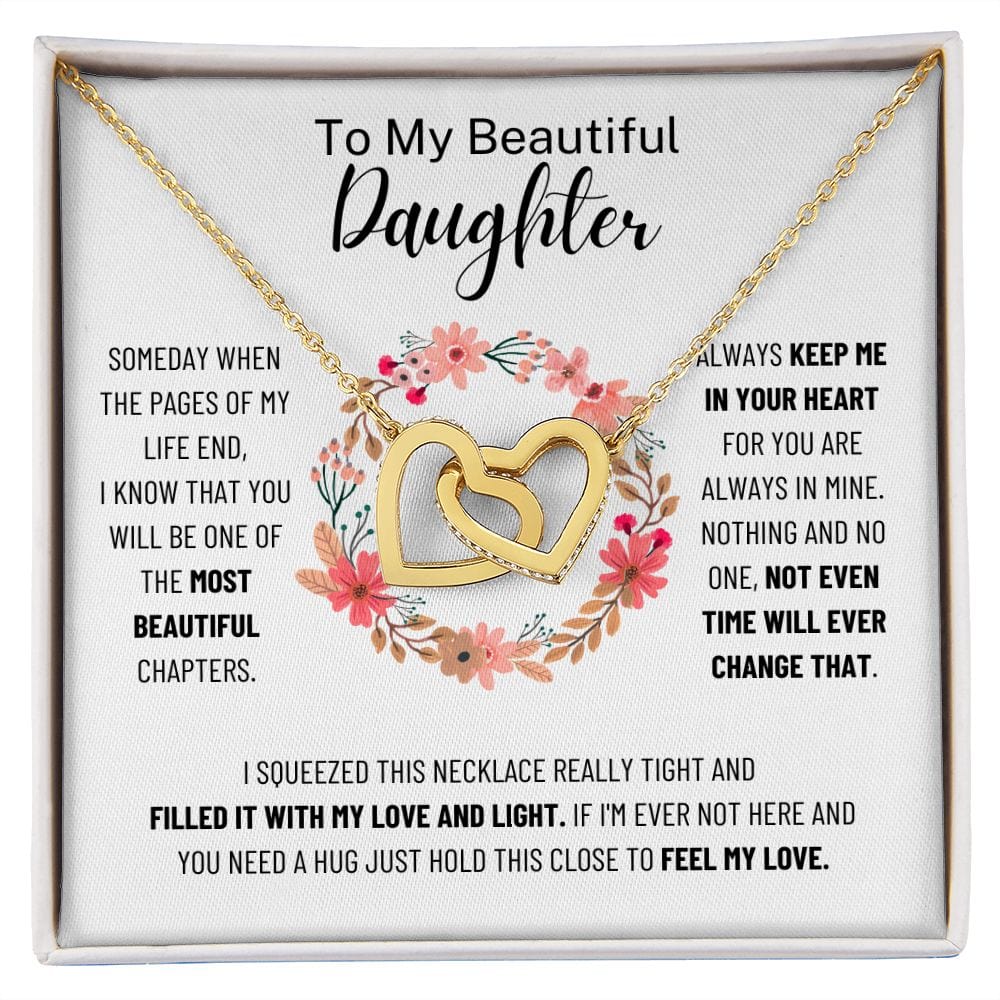 To My Beautiful Daughter - Interlocking Hearts - SO115