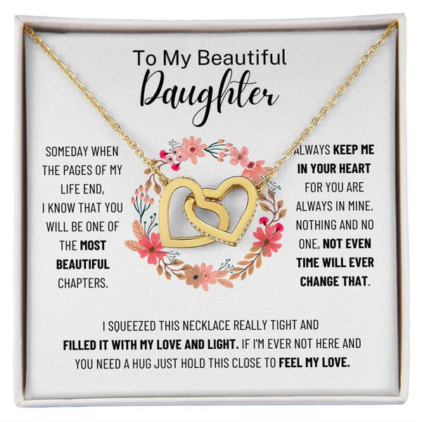 To My Beautiful Daughter - Interlocking Hearts - SO115