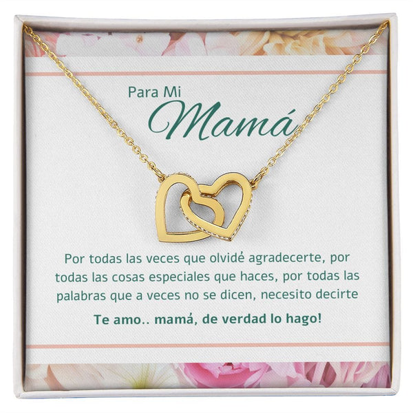 Para Mi Mama - Interlocking Hearts Necklace - 164IH