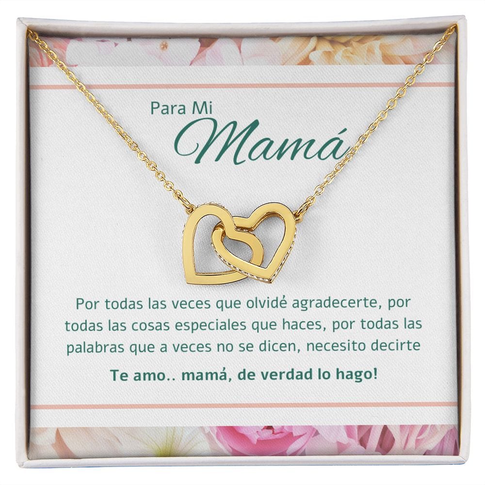 Para Mi Mama - Interlocking Hearts Necklace - 164IH