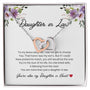 Daughter In Law - To My Bonus Daughter - Interlocking Hearts Necklace